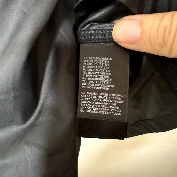 The North Face Pullover Jacket Windbreaker Women Hooded Black Logo Pockets Small - Picture 9 of 11